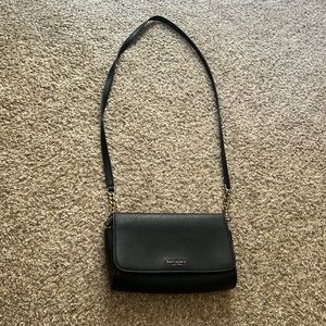 Gently used, black Kate Spade crossbody purse